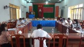Bí thư huyện ủy Huỳnh hữu Thiết làm việc với Xã Thọ Sơn.