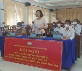 UVBTV, Phó Chủ tịch UBND tỉnh Bình Phước - Trần Tuyết Minh phân tích, giải trình kiến nghị cử tri về chế độ chính sách đối với cán bộ bán chuyên trách và các hội đặc thù