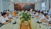 Phó Bí thư Huyện ủy – chủ tịch HĐND Huyện Nguyễn Tấn Hồng chủ trì tiếp và làm việc với đoàn công tác Học viện Chính trị Quốc gia Hồ Chí Minh.