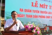 UVTV – Phó chủ tịch UBND huyện Nguyễn Văn Lưu phát biểu tại buổi ra quân