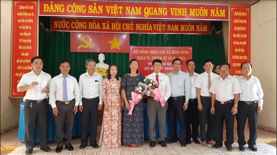 Bù Đăng: Xã Minh Hưng kiện toàn chức danh Bí thư Đảng ủy kiêm Chủ tịch UBND xã nhiệm kỳ 2016 – 2021.