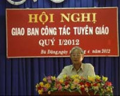 Hội nghị sơ kết công tác tuyên giáo quý I – 2012.