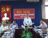 Ban tuyên giáo huyện ủy Bù Đăng giao ban quý II/2012.