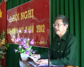 Ban chỉ huy quân sự huyện tổ chức hội nghị quân chính quý III – 2012.