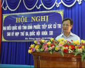 Hội nghị Đại biểu Quốc hội tiếp xúc cử tri huyện Bù Đăng.