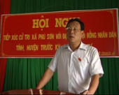 Tiếp xúc cử tri trước kỳ họp thứ 4 HĐND tỉnh, HĐND huyện nhiệm kỳ 2011 – 2016.