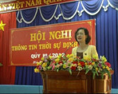 Huyện Bù Đăng tổ chức thông tin thời sự định kỳ quý III/2012.