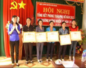 Hội liên hiệp phụ nữ huyện Bù Đăng tổng kết hoạt động năm 2012, bàn phương hướng nhiệm vụ năm 2013.