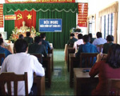 Ban chỉ huy quân sự huyện tổ chức hội nghị quân chính 6 tháng đầu năm.