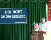 Hội nghị quân chính 9 tháng đầu năm 2013.