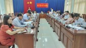 PCT UBND huyện Thị Diệu Hiền chủ trì họp nghe báo cáo kết quả thực hiện các dự án liên quan đến các chính sách trong vùng đồng bào DTTS.