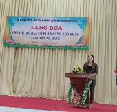 500 hộ người đồng bào DTTS 02 xã Đoàn Kết, Minh Hưng và Thị trấn Đức Phong huyện Bù Đăng được nhận quà.