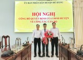 Ông Trần Xuân Hiển – Nguyên Phó chánh Văn phòng HĐND – UBND huyện được bổ nhiệm giữ chức vụ Phó trưởng phòng Tài nguyên và môi trường huyện.