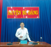 Phó bí thư Huyện ủy, Chủ tịch UBND huyện Bù Đăng ông Vũ Văn Mười