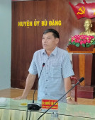 Thường trực Huyện ủy gặp gỡ đoàn đại biểu Hội LHTN Việt Nam huyện dự đại hội đại biểu Hội LHTN Việt Nam tỉnh Bình Phước lần thứ VIII