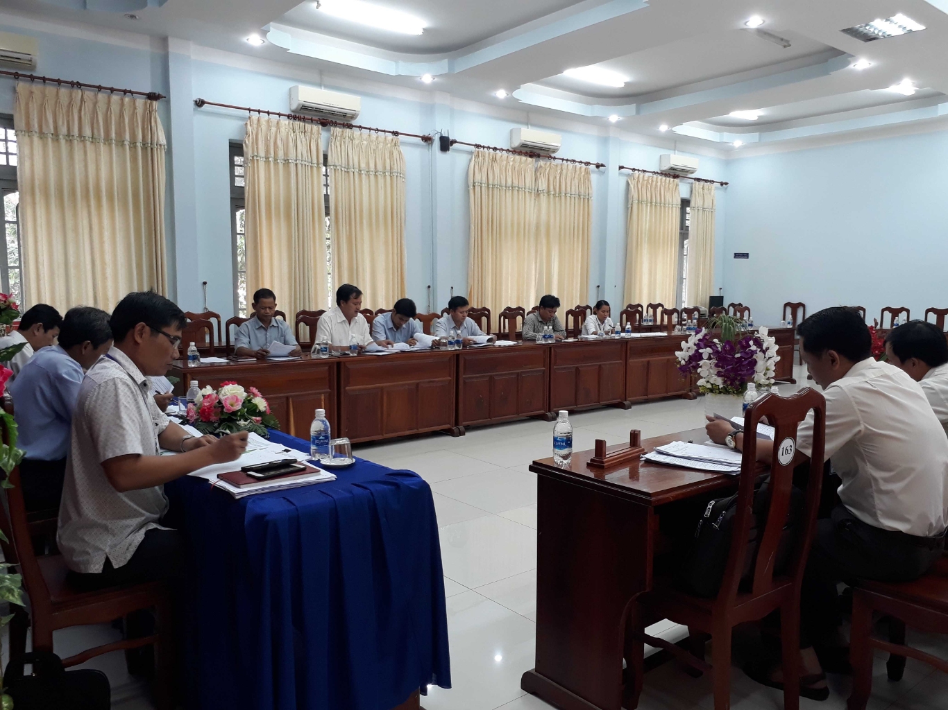 Toàn cảnh buổi giám sát giữa Ban Pháp chế HĐND huyện Bù Đăng với 02 đơn vị