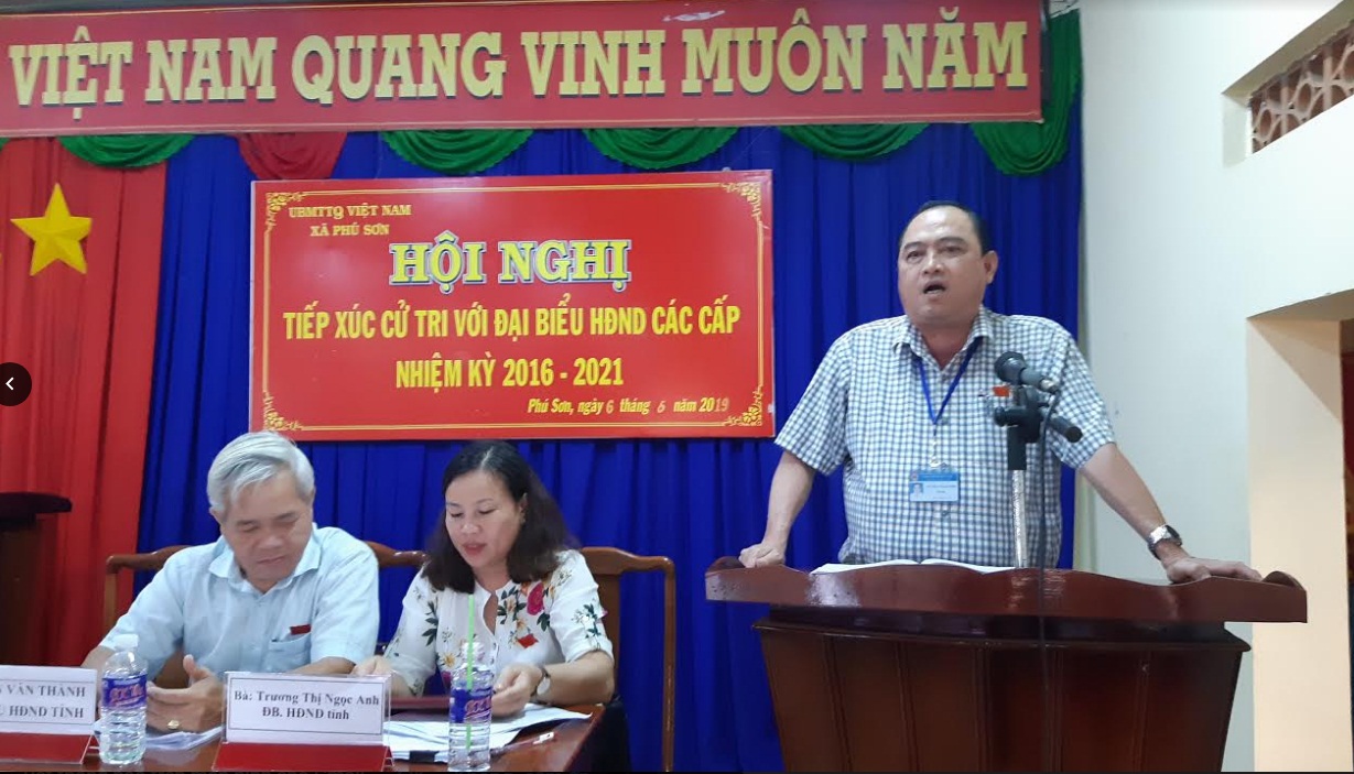 Bù Đăng: Đại biểu HĐND tỉnh, huyện tiếp xúc cử tri xã Phú Sơn.