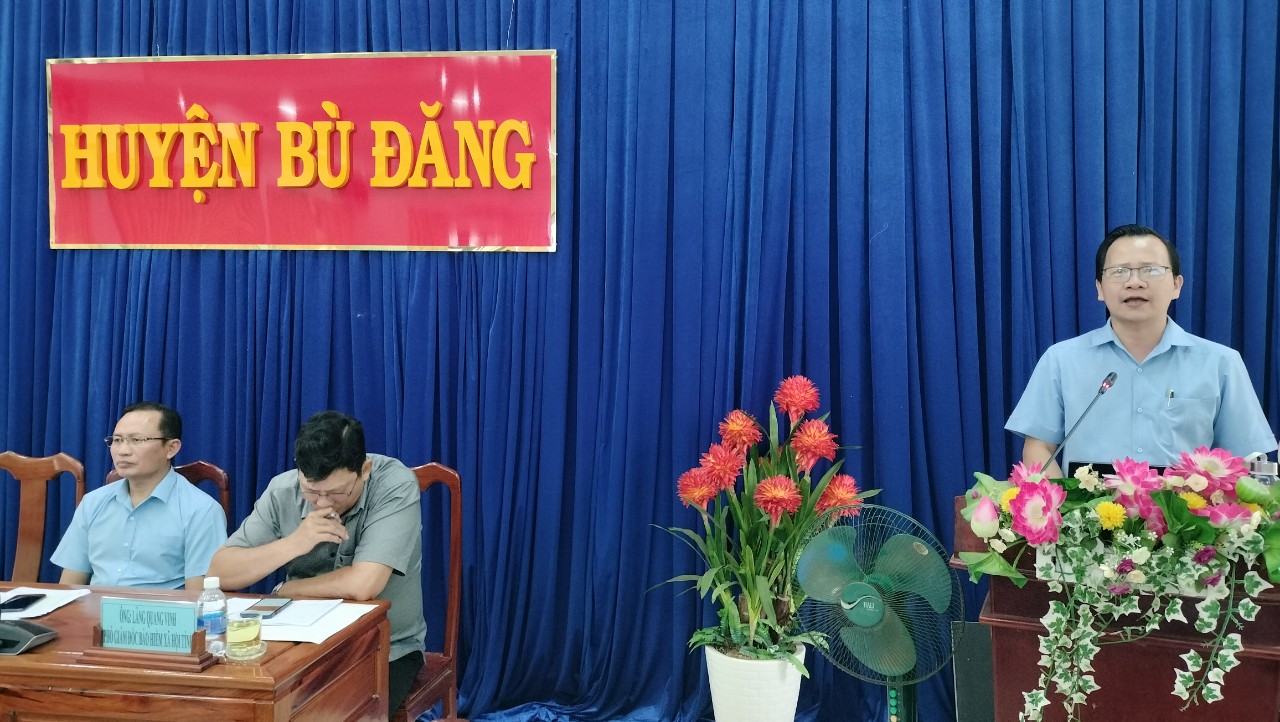 Ban tuyên giáo tỉnh ủy Bình Phước, Bảo hiểm xã hội tỉnh phối hợp UBND huyện Bù Đăng Tuyên truyền chính sách bảo hiểm xã hội tự nguyện, bảo hiểm y tế, bảo hiểm thất nghiệp năm 2022.