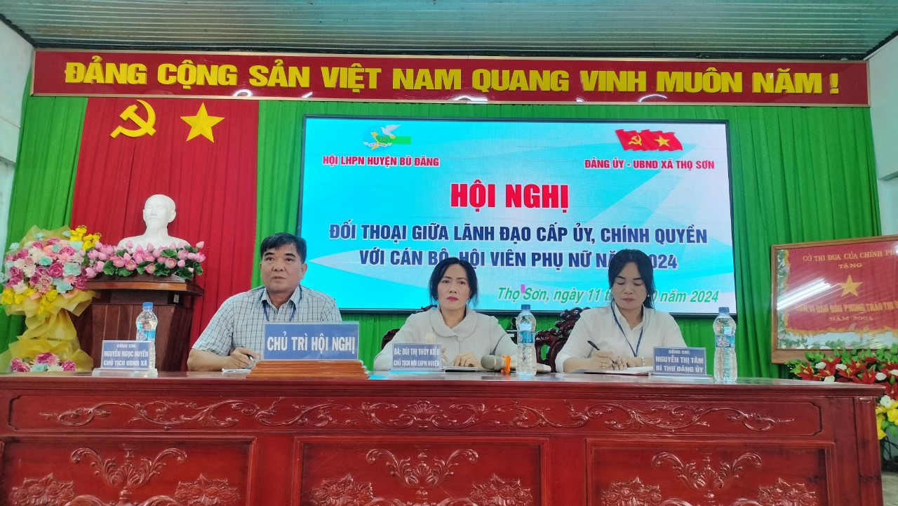 Thọ Sơn tổ chức đối thoại giữa người đứng đầu với hội viên phụ nữ năm 2024